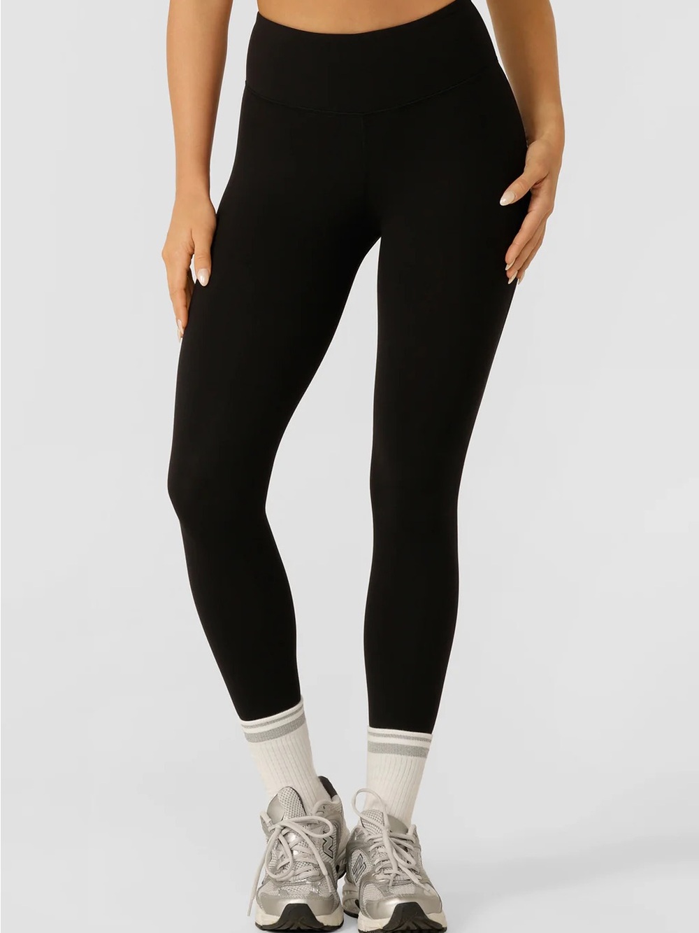 Lorna Jane Black High-Waist Performance Leggings